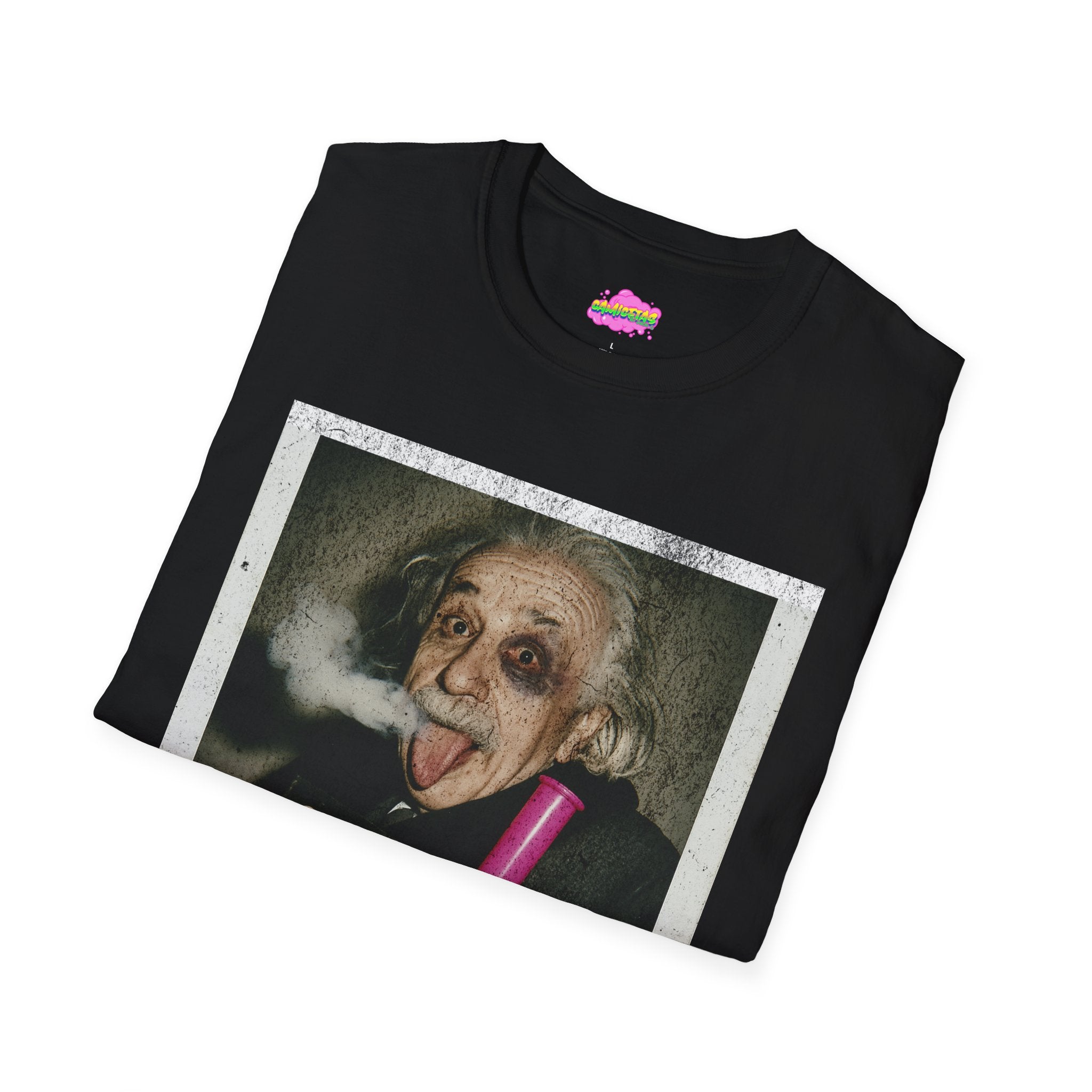 Einstein Bong hit Portrait T-Shirt