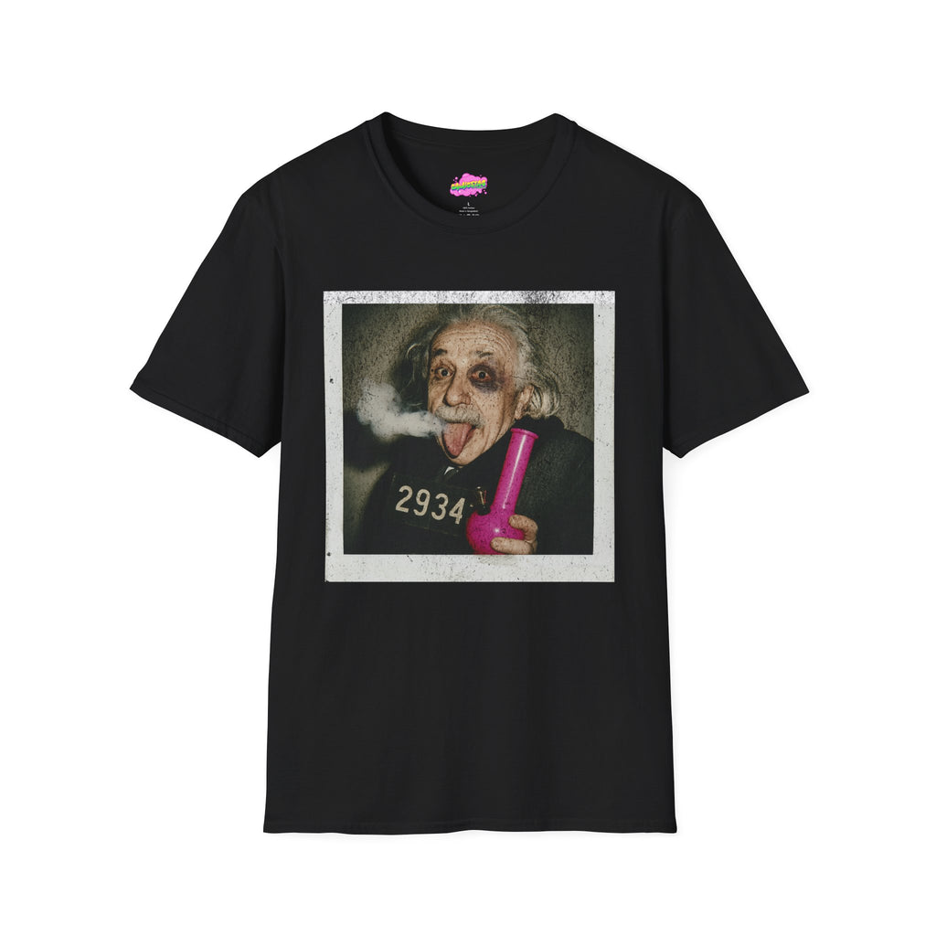 Einstein Bong hit Portrait T-Shirt