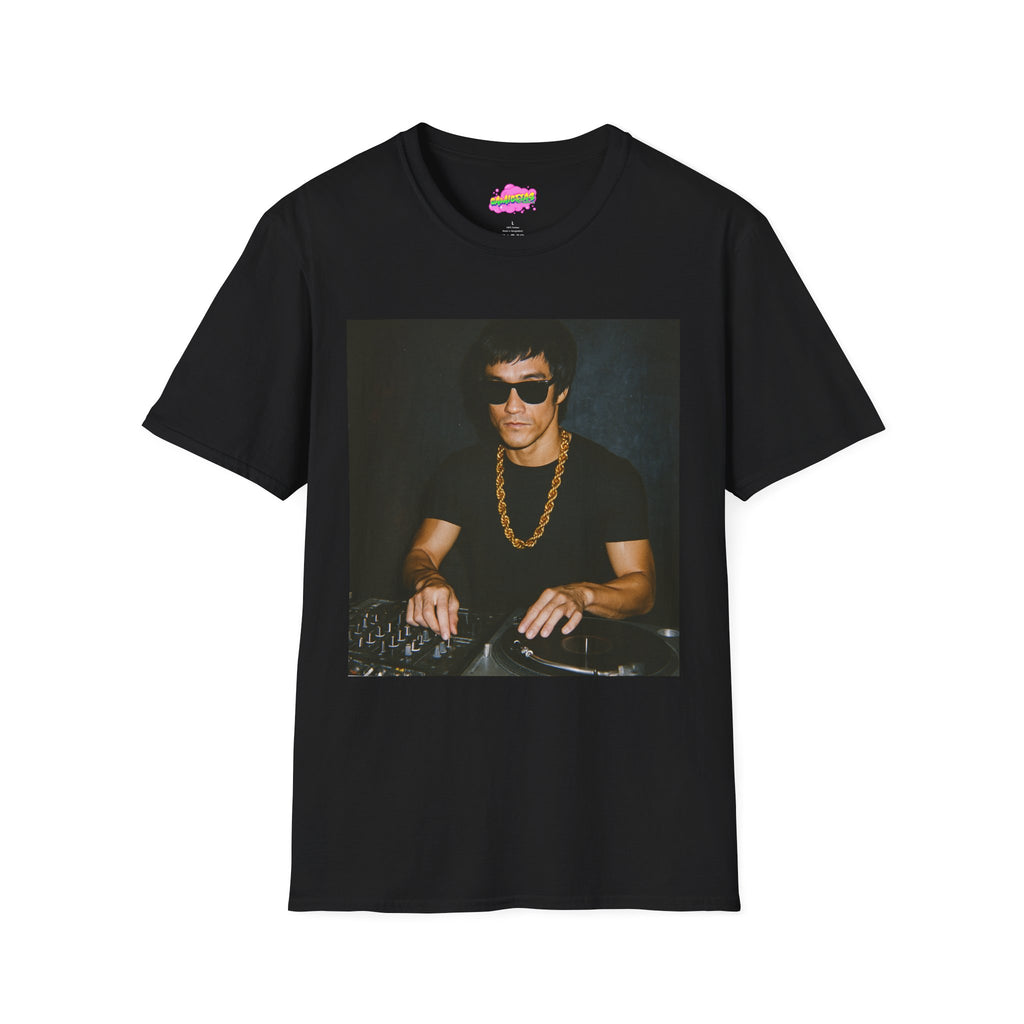DJ Bruce Lee Photo Tee — Vintage Club DJ Graphic T-Shirt