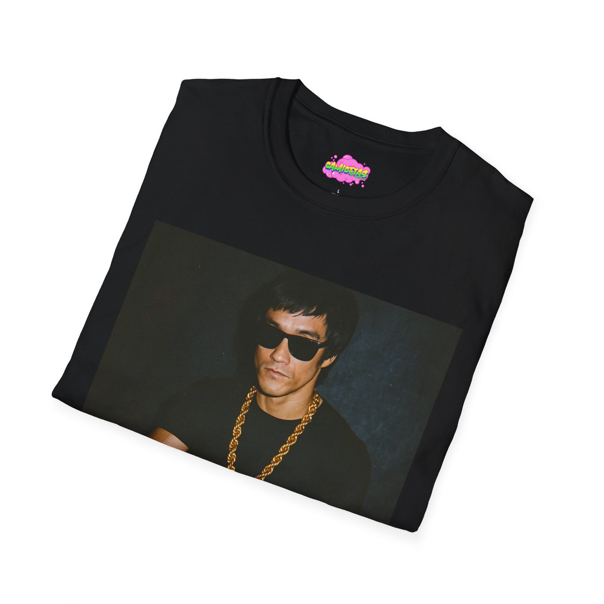 DJ Bruce Lee Photo Tee — Vintage Club DJ Graphic T-Shirt
